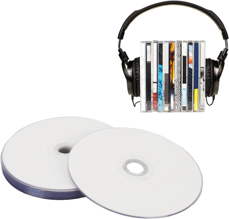 EBTOOLS R Blank Disc, 4.7GB Large Capacity Blank CDs, 16X High Speed Sturdy PC Multi Purpose Recordable Media Disc, for Music Video Photo Images (10PCS) - Image 5